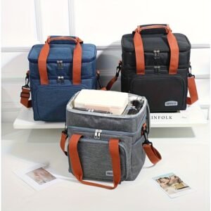 1pc Sac à Dos Isotherme BOSRIO pour Déjeuner - Double Paroi, Rétention de Froid Renforcée, Non Contact Alimentaire, Sac à Dos Durable avec Bretelles Rembourrées et Boucles pour Bureau, Pique-nique, Camping (s) - Gris, Non Contact Alimentaire, Sac à Dos pour Déjeuner