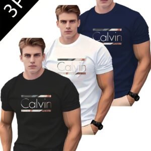 3pcs "" Graphic T-shirt for Men - Casual T-shirt with 3D Print, geometric Design, Short Sleeve, Round Neck, Suitable for Summer, Daily Use and Multi-Scenario Application, Casual T-shirt | Modern Casual Clothing | Comfortable Adjustment