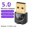 Adaptateur réseau sans fil USB 5.4, récepteur dongle sans fil USB, pour ordinateurs/casques/claviers/souris haut-parleurs et nombreux autres appareils, alimenté par USB, brancher et jouer, sans fil, pas de pilote requis, externe