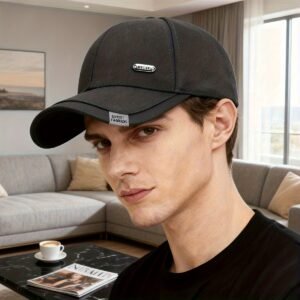 Casquette de baseball pour homme avec motif de lettres ajustable, bonnets de papa parfaits pour le printemps et l'été.