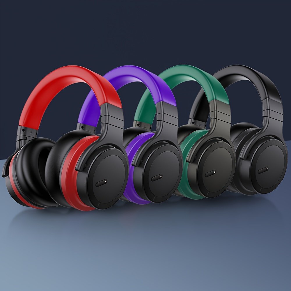 Active Noise Cancelling Headphones Wireless Headphones with Rich Bass, Clear Calls, 30 Hours Playtime, Comfort Fit, Black - Image 4