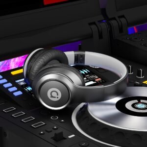 [Wireless Headphones] ASUS Wireless Over-Ear Headphones | Noise Isolating, Foldable, High-Definition Audio for Music & Gaming - Black and Silver