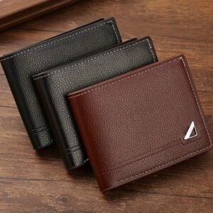 Men's PU Leather Wallet - Large Capacity, Multiple Card Slots | Fits ID Cards, Credit Cards & Cash – Perfect Gift for Christmas, Anniversary, Birthday Valentine’s, Men’s Bifold Billfold with Coins Purse Mini Every Day Carry Travel Essential Stylish