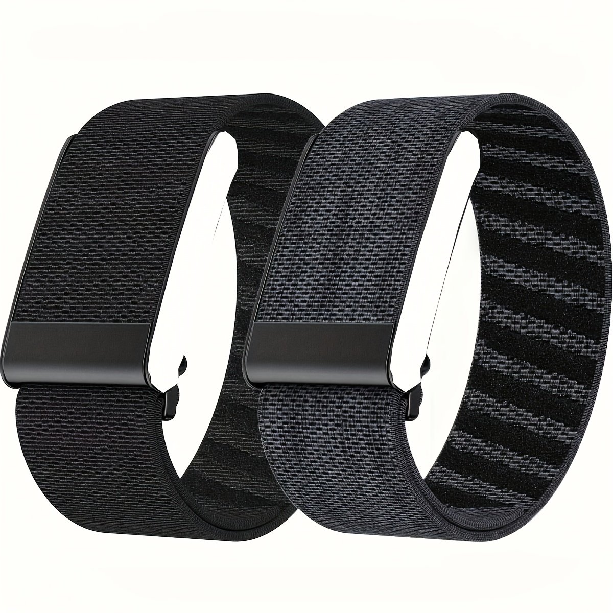 Pack de 2 Bracelets Sportives en Nylon Élastique Compatibles avec Whoop 4.0/3.0 - Séchage Rapide, Respirantes et Absorbant la Transpiration, Ajustables, Noir & Beige, Adaptées aux Poignets de 5.9"-9.1" (Capteur Non Inclus), Sangles de Gymnase, Accessoire Fitness, Design Épuré, Confortable à Porter, Remplacement pour Bracelet, Pour Actifs, Légères, Bracelet pour Tracker de Fitness, Professionnels du Sport - Image 7