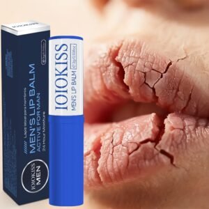 1pc Baume à Lèvres Homme au Collagène, Caféine et Rétinol - Hydratant, Nourrissant, Longue Tenue, Soin Doux pour Lèvres Sèches Jour et Nuit, Base Incolore pour Soin des Lèvres Homme en Automne et Hiver