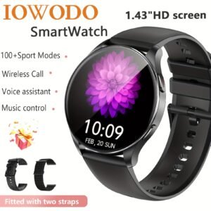 Montre Connectée pour Hommes et Femmes - Répond/Appelle, Suivi de Fitness avec 100+ Sports, Moniteur du Sommeil, Montre Intelligente Sans Fil, Horloge Électronique Sportive Course à Pieds, Compteur Pascal, Cadeau Idéal Parents Amis