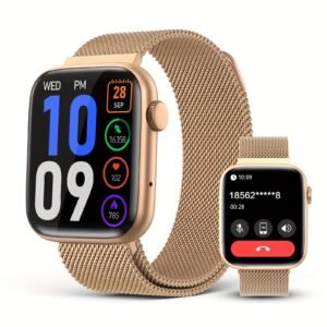 Unisex Smartwatch, 1.9-Inch AMOLED HD Touch Screen, DA GPT AI Fitness Tracker Watch, Supports Wireless Calls/Message Reminders, AI Dials, Smart Voice, Remote Camera, Sitting Reminder, Water Drinking Reminder, Music Control, Alarm Clock, Timer, Health Monitoring Tracker That Can Set Date And Time on The Watch, Suitable for Men And Women, Is The Best Gift for Family/Friends/Relatives, Birthday Gift, Holiday Gift, Christmas Gift