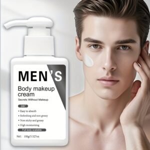 Crème de Cosmétique corporelle 6-en-1 pour hommes | Crème BB/CC illuminante au collagène, acide hyaluronique, vitamines C et E | Absorption instantanée, éclat 48 heures, non collante, hydratante, convient à tous les types de peau, format voyage