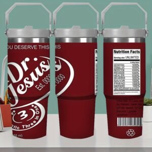 Tasse à café isotherme de voyage 30oz en acier inoxydable 304 | Tasse à vide portable avec couvercle et paille, idéale pour les cadeaux d'anniversaire, de vacances et du Nouvel An