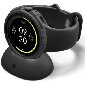 Étui pour Pixel Watch 4 avec support de charge - Compatible avec Pixel Watch 4 45mm (2025), Housse -rayures en TPU souple, Étui de antichoc avec support de charge intégré, Compatible avec la montre connectée Pixel Watch 4