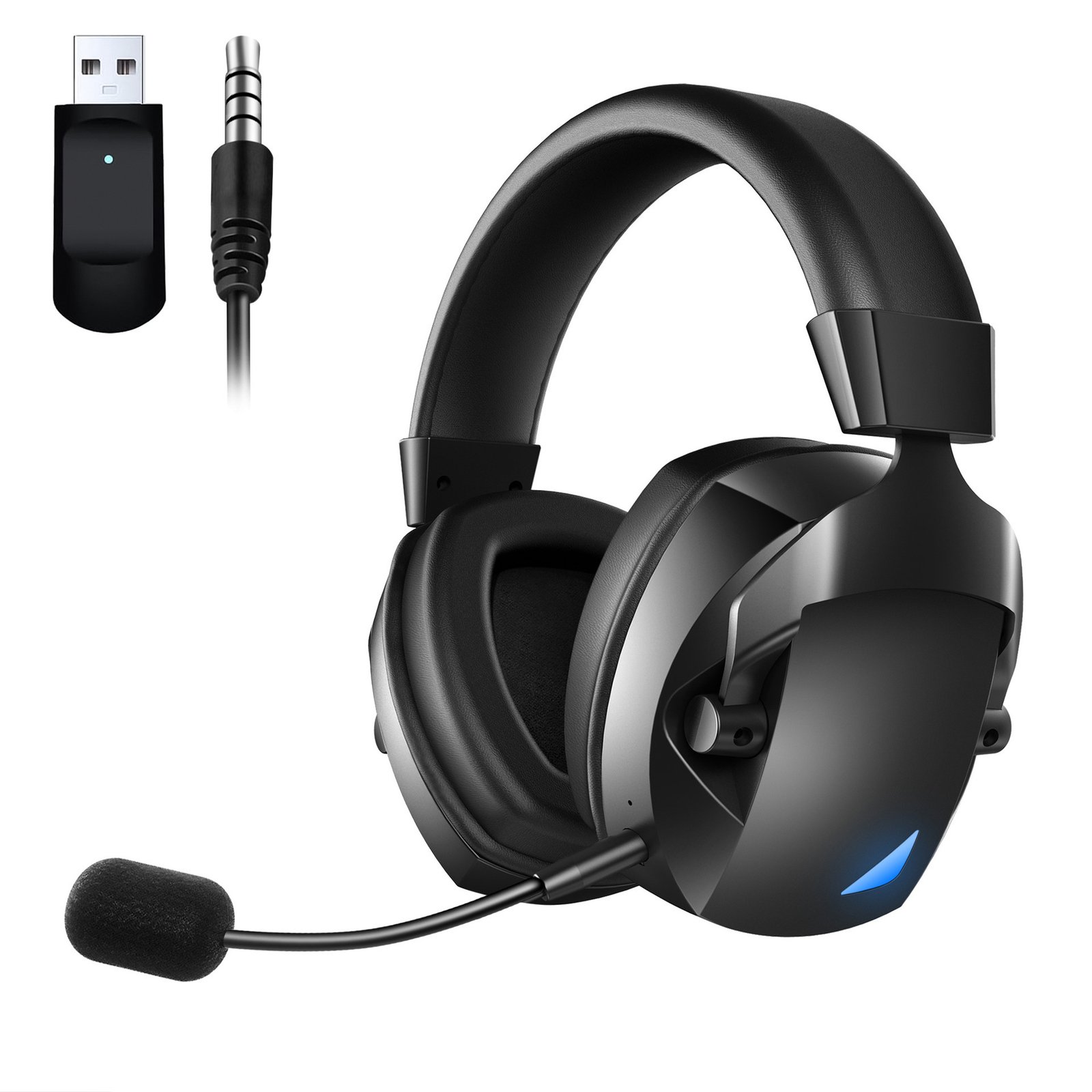Cross-Border Over-Ear Bluetooth Headphones With Wireless Microphone 2.4G Dual-Mode, For E-Sports, Gaming PCs & PS5 - Image 9