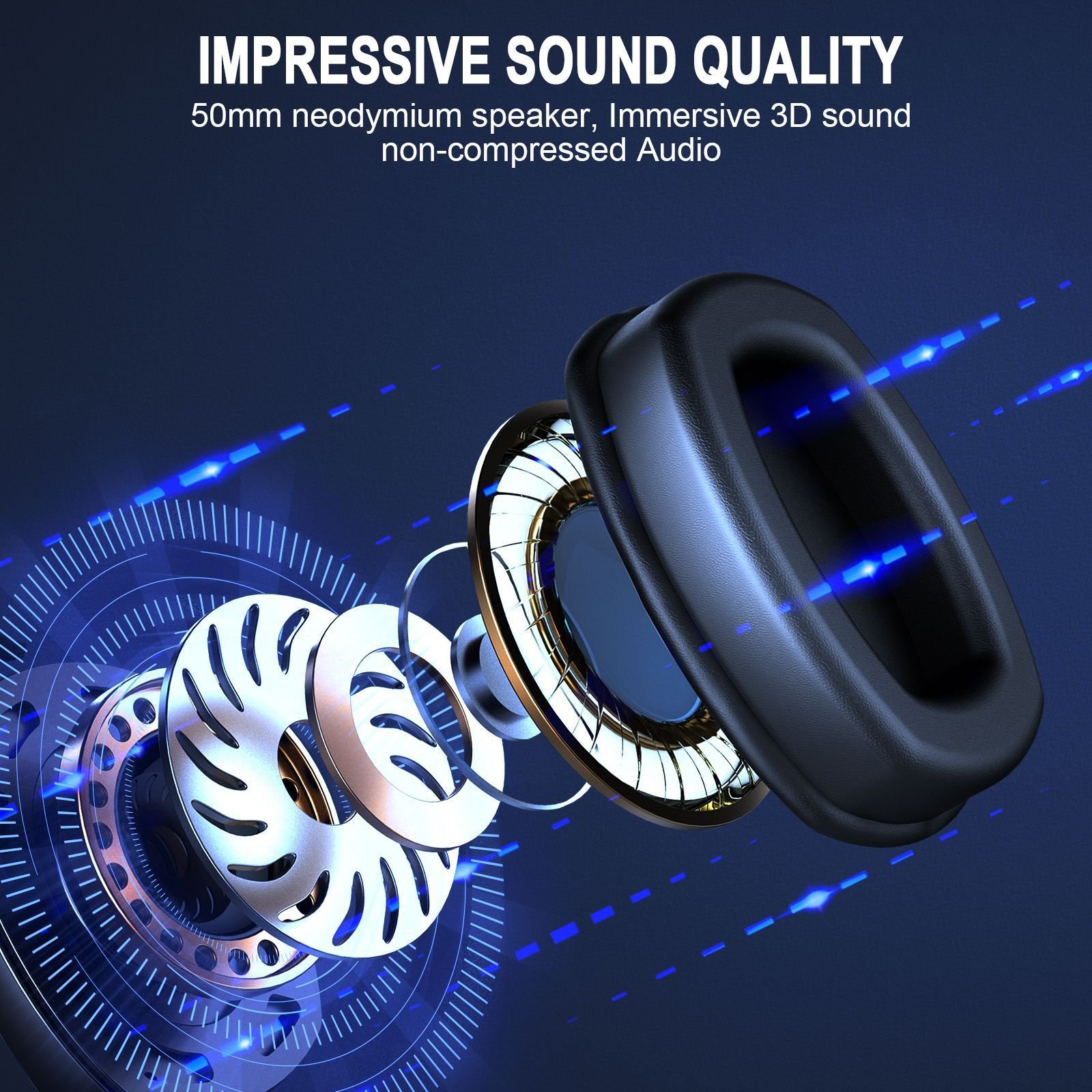 Cross-Border Over-Ear Bluetooth Headphones With Wireless Microphone 2.4G Dual-Mode, For E-Sports, Gaming PCs & PS5 - Image 7